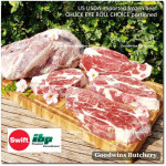 Beef CHUCK EYE ROLL US USDA CHOICE brand IBP frozen whole cuts +/- 11kg (price/kg) PREORDER 2-3 days notice